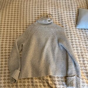 Cozy Gray Turtleneck Sweater